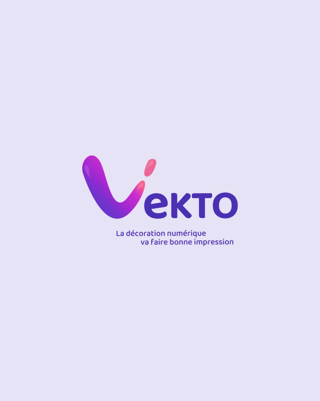 Logotype Vekto — décoration numérique et impression, Lorient (Bretagne)