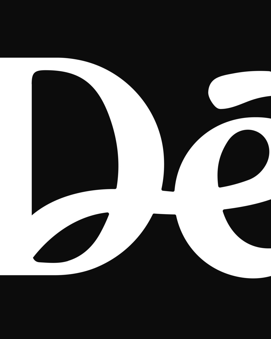 Détail du logotype Déothie, création typographique signée Pois Chiche Design à Lorient.