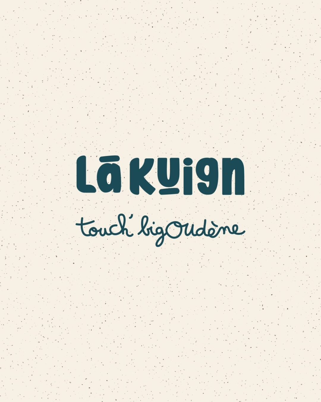 Logotype Lã Kuign Touch’ Bigoudène, identité visuelle de crêperie à Lorient créée par Pois Chiche Design.