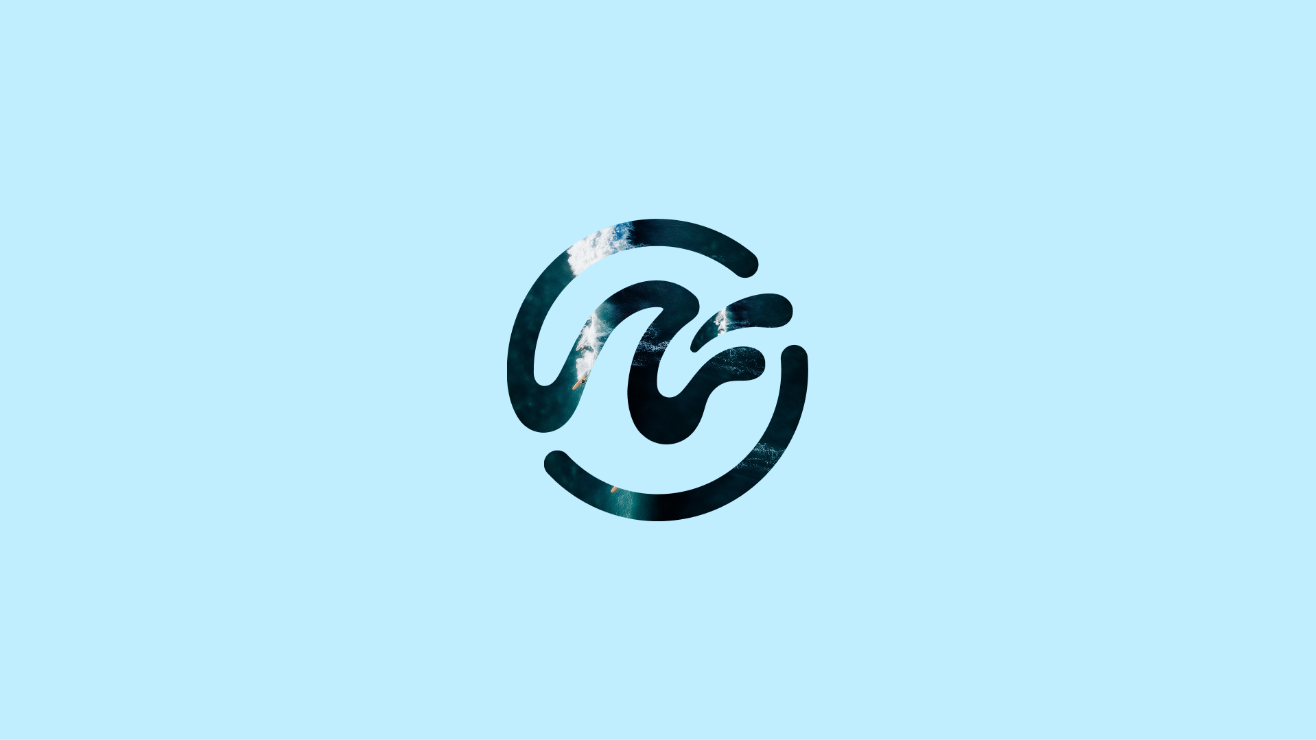Symbole graphique Action Fun inspiré du mouvement de la vague