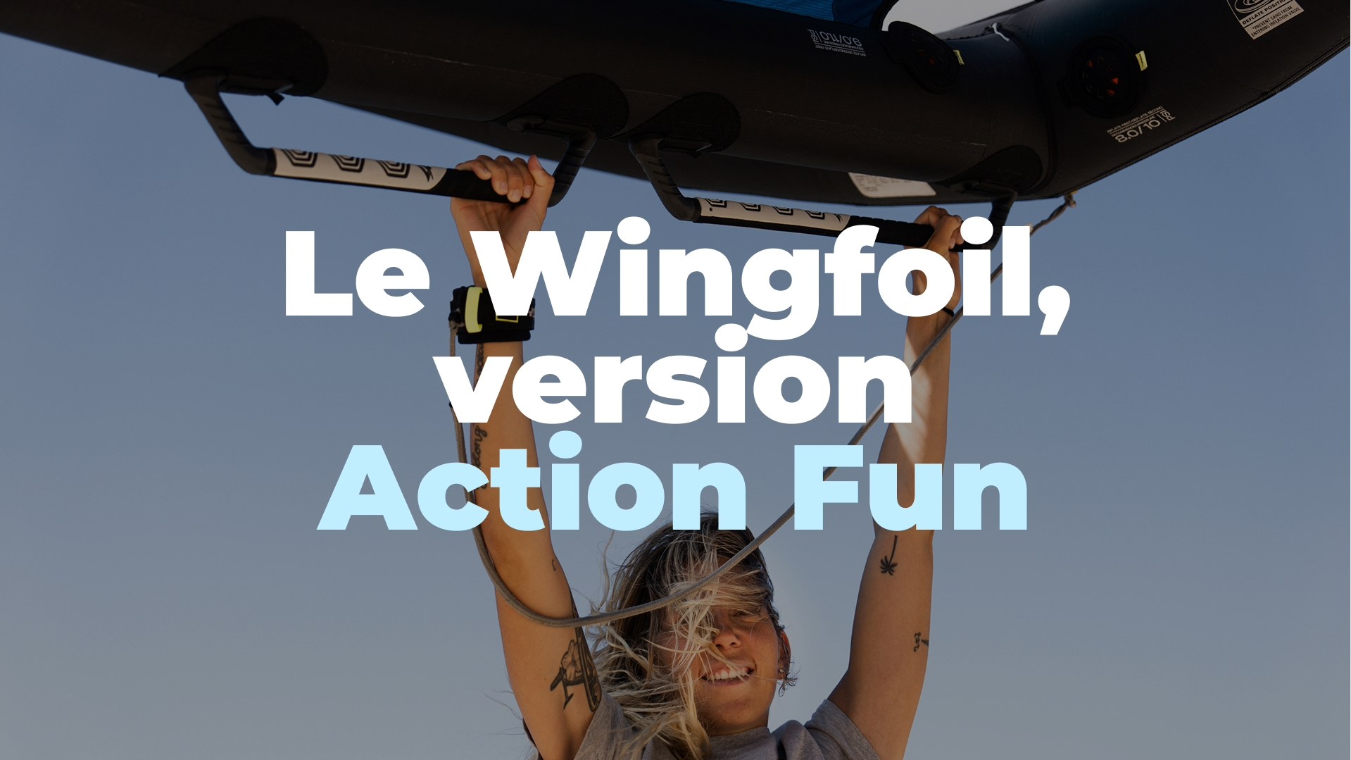 Visuel windfoil illustrant l’univers de glisse du site Action Fun